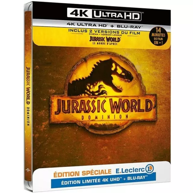 Jurassic World : Le Monde d'après - Steelbook Blu-ray 4K Ultra HD