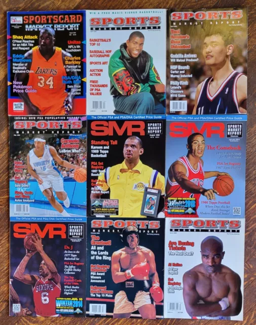 SMR PSA Price Guide Mags NBA SUPERSTARS & BOXERS on Covers YOU CHOOSE $2.00 each