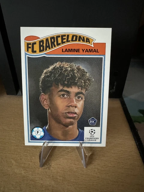 LAMINE YAMAL ROOKIE RC 2023 Topps Living Set UCL FC Barcelona #596 EUR