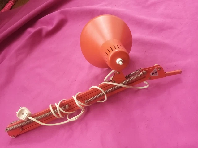 TWIST & TWIST T1 LAMPE Architecte BUREAU vintage Articulee orange 1960 Desk Lamp 2