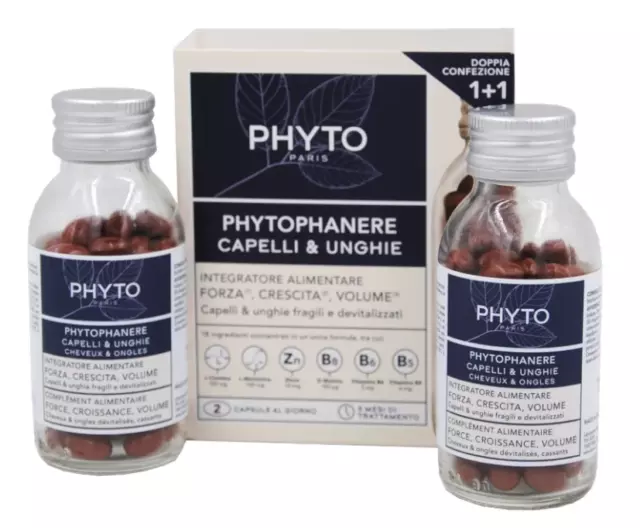 Phyto Phytophanere Hair & Nails Dietary Supplements 240 Caps Four Month Supply