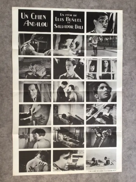 Un chien Andalou Affiche Cinéma ress'1968 Original Movie Poster Buñuel