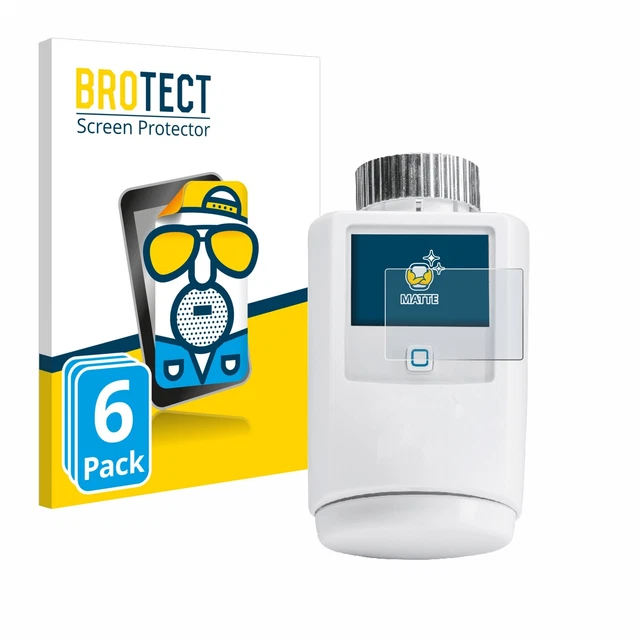 6x Antiriflesso Pellicola Protettiva Opaca per homematic IP HmIP-eTRV-2