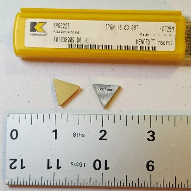 5 NEW KENNAMETAL TPG322T -TPGN 16 03 08T- K725M Inserts
