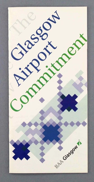 Glasgow Airport Commitment Vintage Brochure Baa Scotland