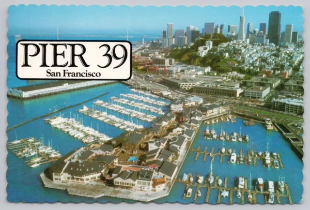 Postcard Aerial View Pier 39 San Francisco California