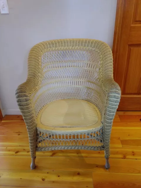 Mackinac Island Grand Hotel Victorian Era Antique Wicker & Cane Seat Chair Mackinac Island Grand Hotel Victorian Era Antique Wicker & Cane Seat Chair