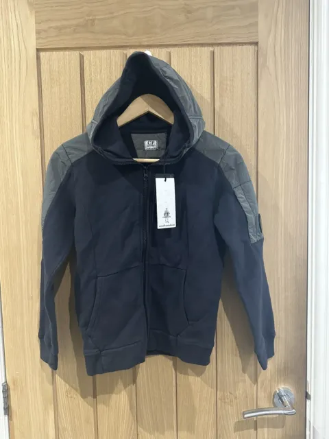 Kids Cp Company Lens Jacket Navy/grey Age 10 RRP £170 #O8