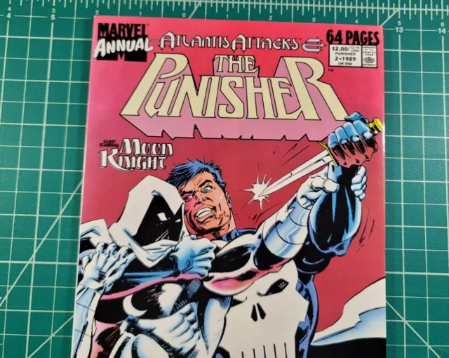Punisher Annual #2 (1989) 1st Battle vs. Moon Knight Marvel Comics VF+ 2