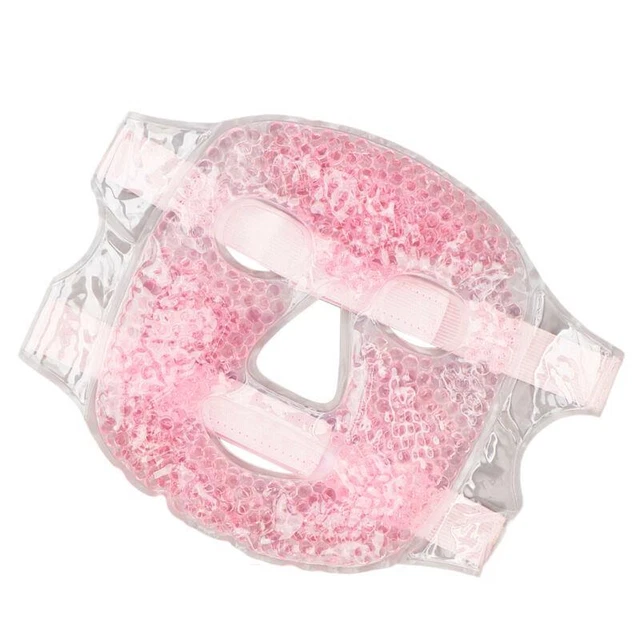 Maschera Viso Gel Terapia Calda Freddo Lenisce Pelle Stanca Sollievo Raffreddante