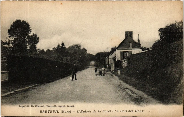CPA BRETEUIL - L'Entrée de la Foret (478292)