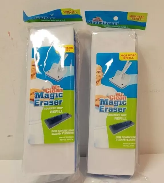 Mr. Clean 446615 Magic Eraser Squeeze Mop Refill ~ Lot of 2 Type A Refill