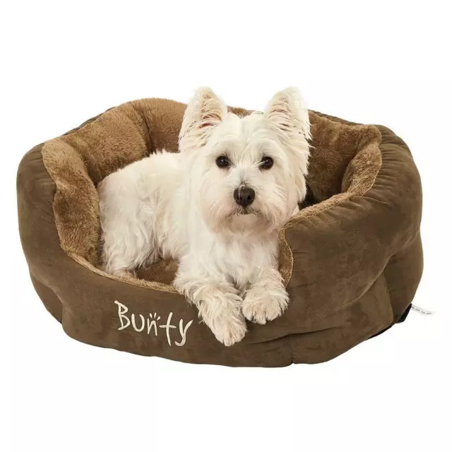 Bunty Polar Dog Bed Soft Washable Fleece Fur Cushion Warm Luxury Basket, Medium