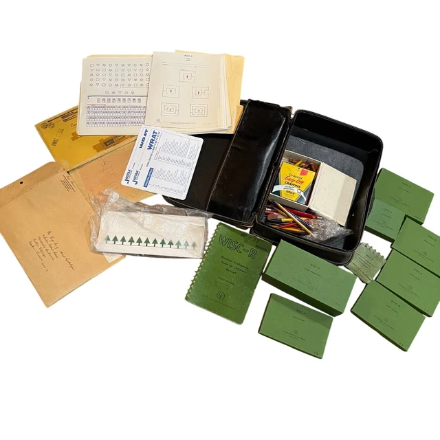 WISC-R WECHSLER INTELLIGENCE Scale for Children IQ Test Kit With Case £ ...