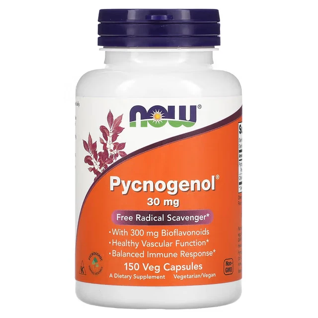 NOW FOODS, PYCNOGENOL, 30 mg, 150 Caps, Expiry: 07/2029 £61.99 ...