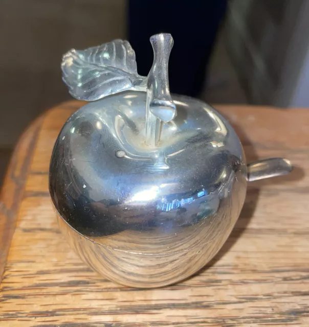 Vintage Silver Plated Preserve / Jam Pot sugar bowl and spoon.