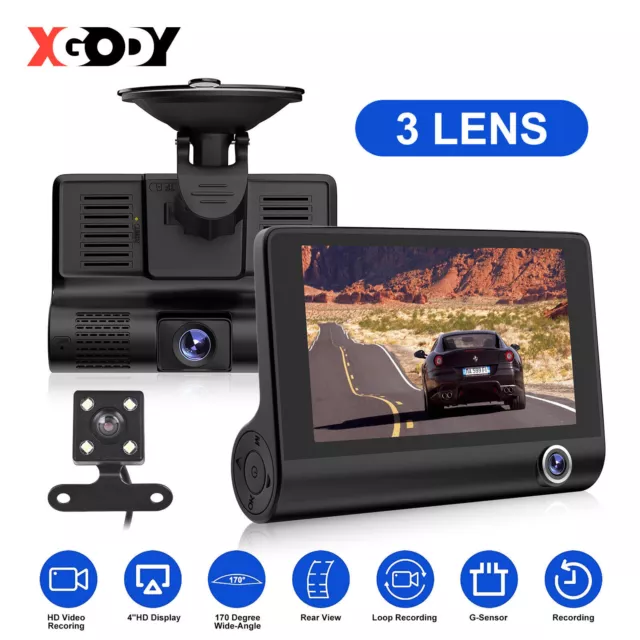 XGODY Dashcam Auto Kamera DVR Videorecorder  KFZ Full HD Nachtsicht Camcorder