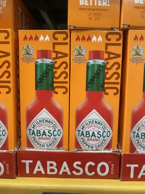 3 x 350ml  Original Mcilhenny Company Tabasco Pepper / Sauce Large Bottles