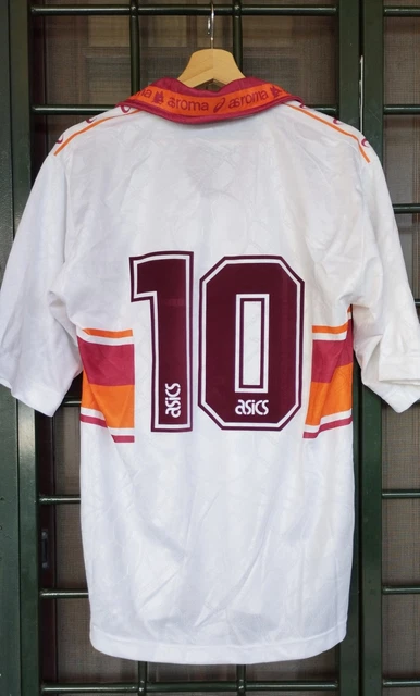 MAGLIA AS ROMA 1994 1995 Giannini shirt Made in Italy asics