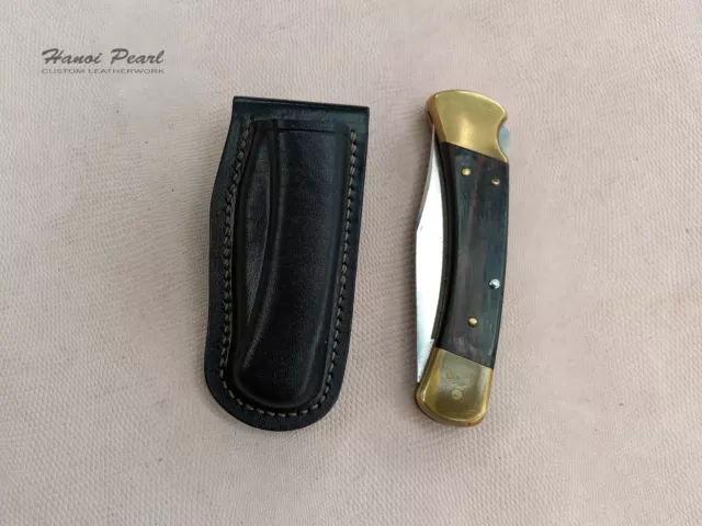 Custom Buck 110 Sheath | Vertical Belt Loop Sheath | Right Handed Sheath