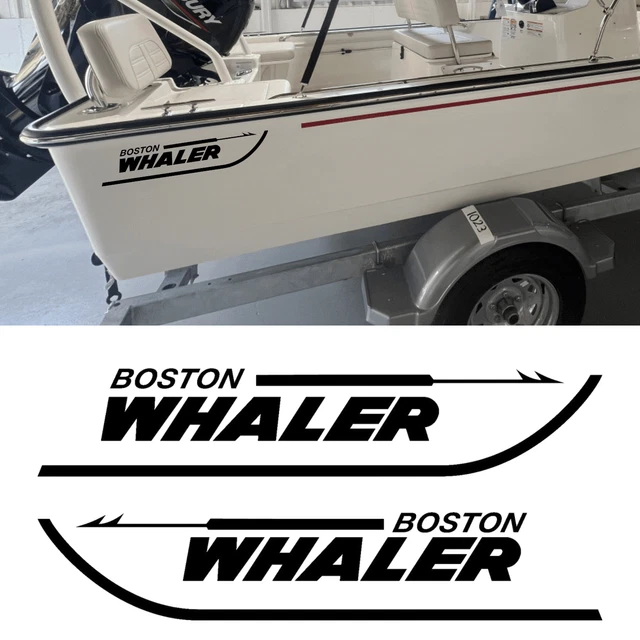 Boston Whaler Original Vinyl Decal OEM - Set Of 2 - Made In The - Foto 6
