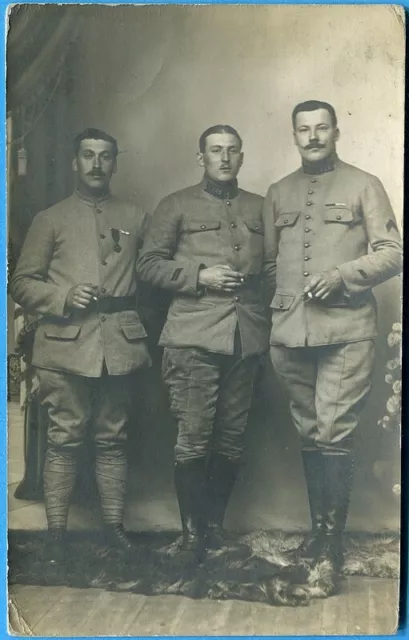 CPA PHOTO : Soldats du 132° Régiment d'Artillerie / Guerre 14-18