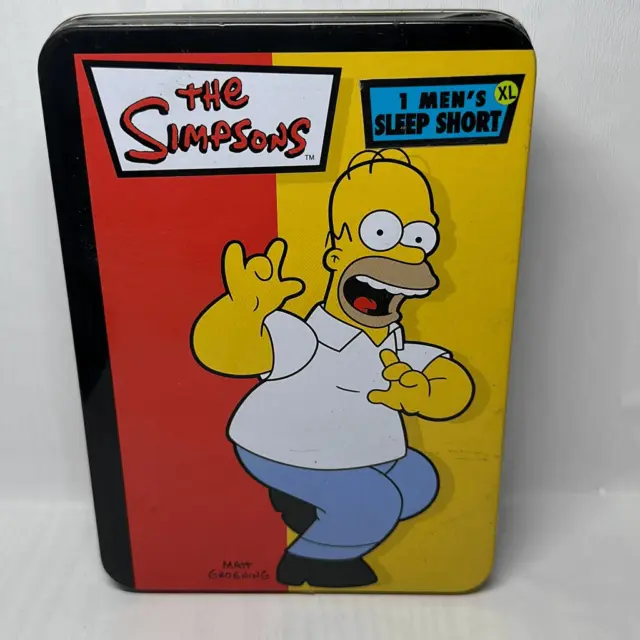 The Simpson Dancing Homer Boxer Shorts In Collectors Tin size xl