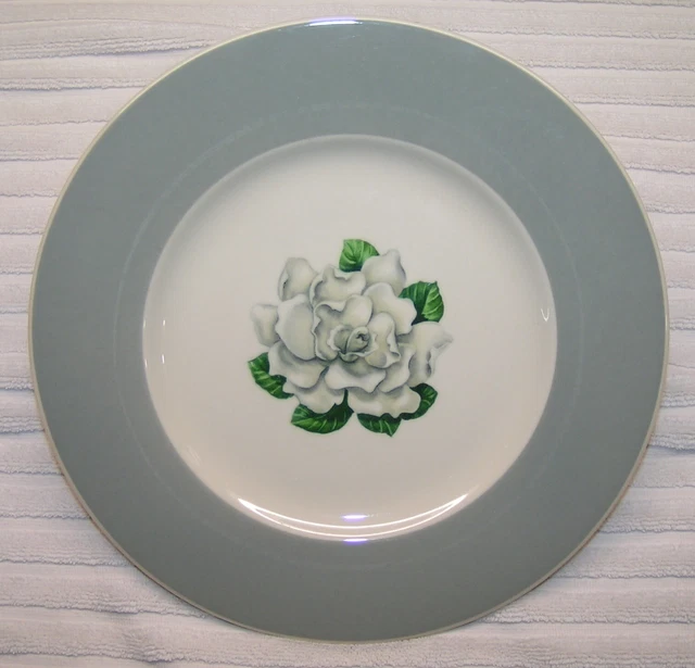 Illinois Central Railroad China 10" Service Plate in the Gardenia Pattern