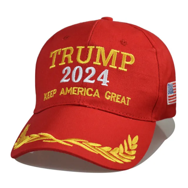 Trump 2024 Hat Maga Cap Baseball Kag Usa Keep America Great Again Red Gold3.go