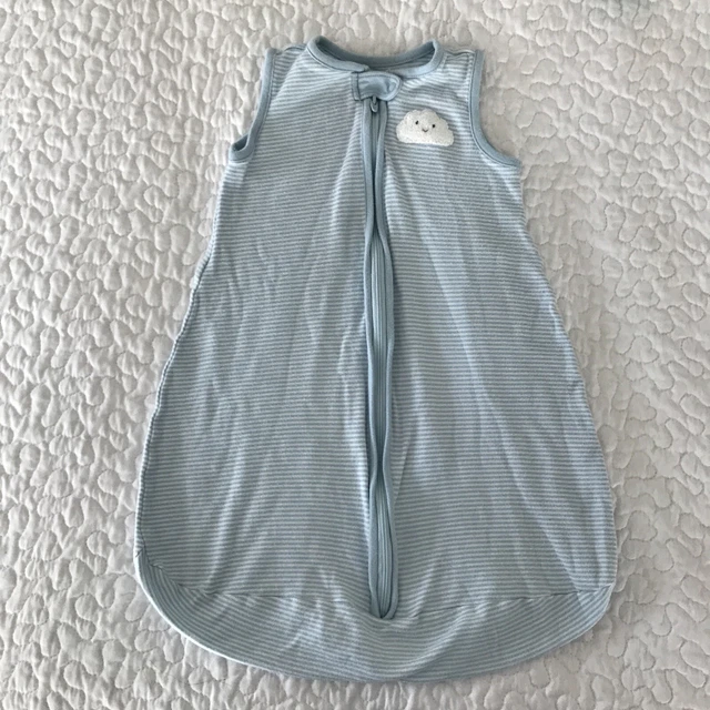 Carters Baby boy Size NB / 3Mo Summer Sleep Sack Blue And White Stripe