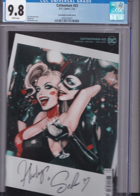 CATWOMAN #43 CGC 9.8 WHITE PGS SOZOMAIKA VARIANT 1:25 Harley Quinn DC COMIC 2022
