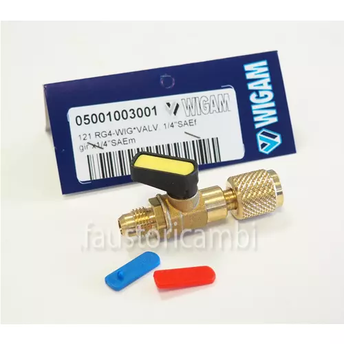 Wigam Rubinetto Di Carico Valvola Girevole 1/4 - 1/4 3356901 05001003001 Wigam Rubinetto Di Carico Valvola Girevole 1/4 - 1/4 3356901 05001003001