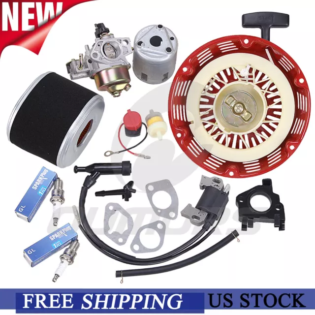 Kit for Honda GX340 GX390 11HP 13HP Engine Carburetor Recoil Starter Coil Filter