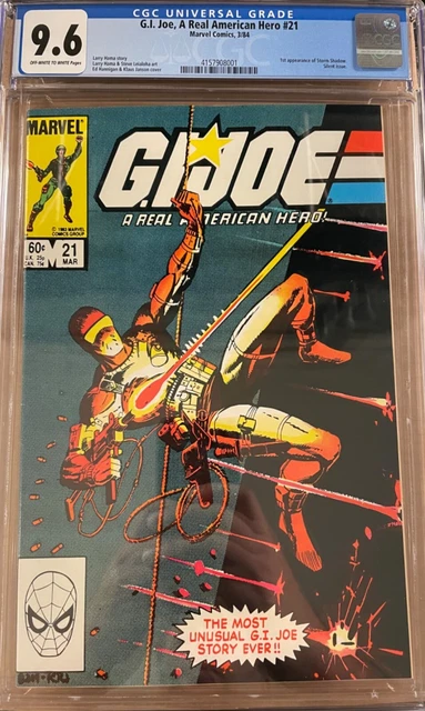 G.I. Joe A Real American Hero 21 CGC 9.6  1st Storm Shadow Marvel First Print