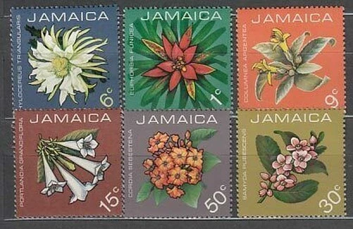Jamaïque - Courrier Yvert 377/82 MNH Fleurs