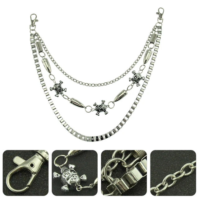 Catena A Vita In Pelle Punk, Con Catene A Strati Nere, Gioiello Per Corpo, Regolabile, Per Feste, Spiaggia, Discoteca - Donne E Ragazze