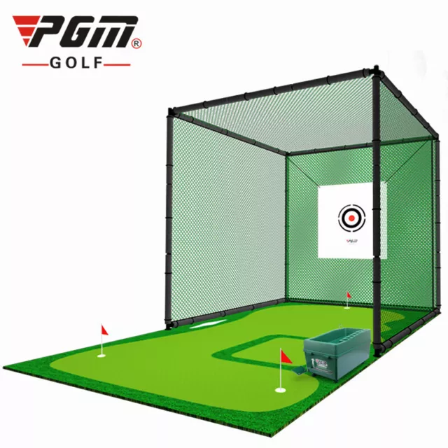 PGM Golf Freestanding Practice Hitting Net Cage 3MX3MX3M