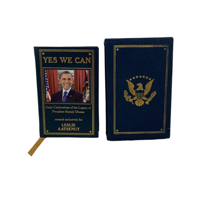 Barack Obama "Yes We Can" Daily Celebrations Leslie Aatsenut Book And Sleeve