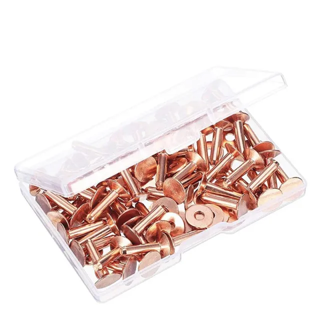 UNCO- Leather Rivets Kit, 4 Colors, 2 Sizes, 240 Pcs, Tubular Metal Studs  with Fixing Tools, Double Cap Rivets, Rivets for Leather, Rivets For  Fabric