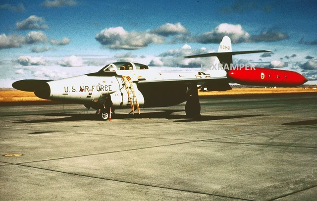 Duplicate 35mm  Kodachrome Slide USAF Northrop F-89J Scorpion 53-2461 air force