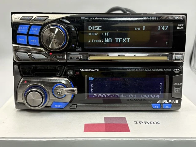 ALPINE MDA-7755J CDA-5755 Set of 2 Car Audio CD MD Player