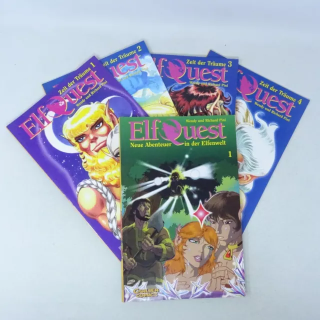 ELFQUEST Zeit der Träume 1-4 + Neue Abenteuer 1 Carlsen / Elfenwelt GUT-SEHR GUT