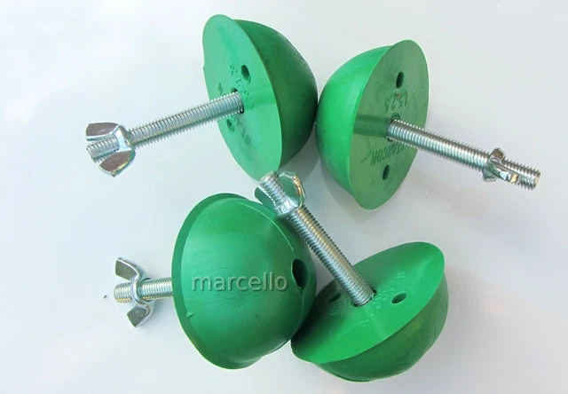 KK-corpo di blocco con dado ad ala per ancoraggio testa a sfera set 2,5T 4 pz