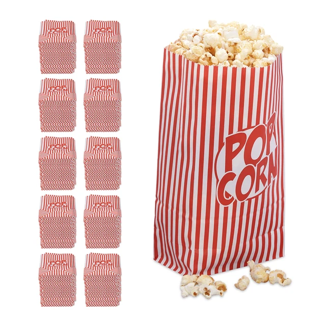 1440 x Popcorntüten Popcornbehälter Popcornzubehör Popcornboxen Kinotüte im Set