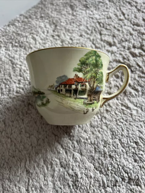 Vintage Royal Winton Grimwades Old English Inns Tea Cup