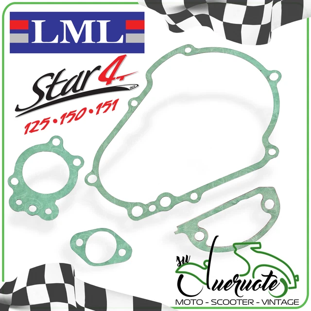 Kit Guarnizioni Motore LML Adatto Anche Per Vespa P125-150X/PX125-150E/Lusso/'98/MY/'11 Con Miscelatore Con Starter Elettrico Immissione Valvola Lamellare 5 Travasi - Foto 7