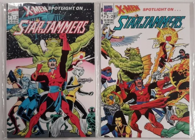 🔥X-Men Spotlight On Starjammers #1 & 2 Complete Set Of 2**(1990, Marvel)**Nm**