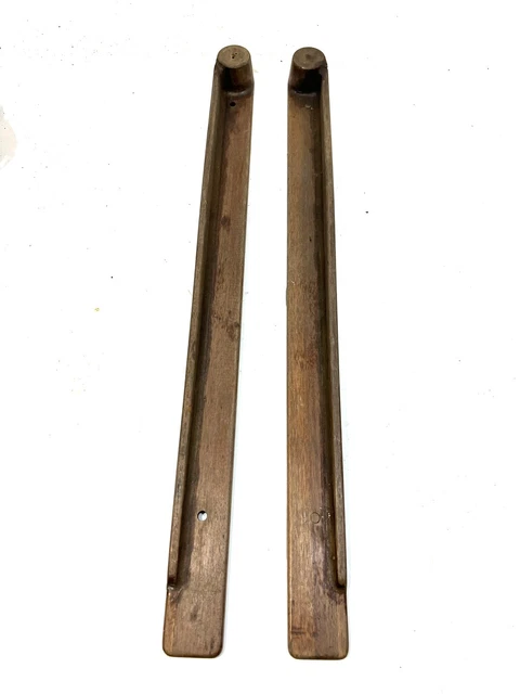 Vintage Pair of Industrial Wood Foundry Mold Pattern