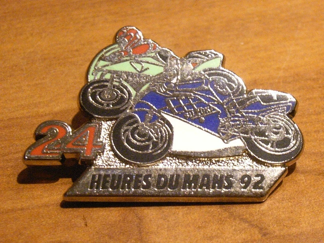 Pin's MOTO JOURNAL Les 24 Heures Du Mans 1992 - Zamac - Occasion