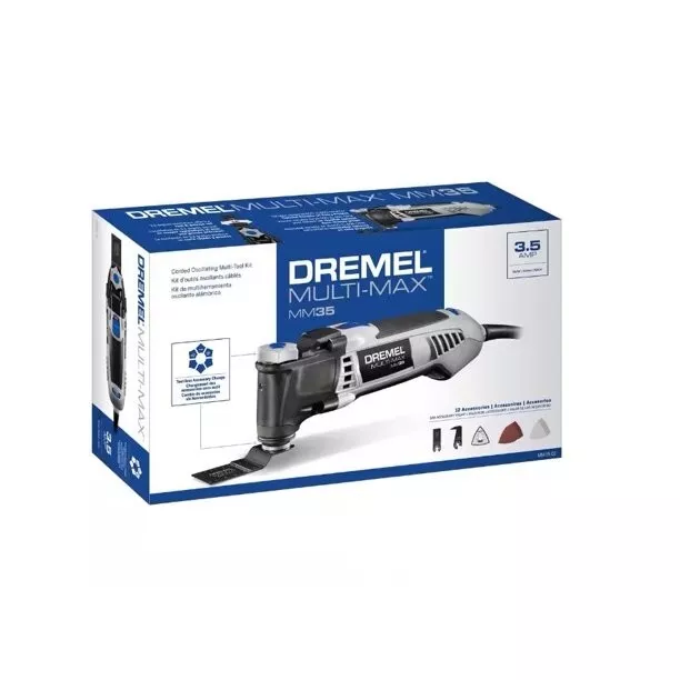 Dremel Multi Max MM35 Corded Oscillating Multi Tool Kit 12 Accessories 22 Pieces